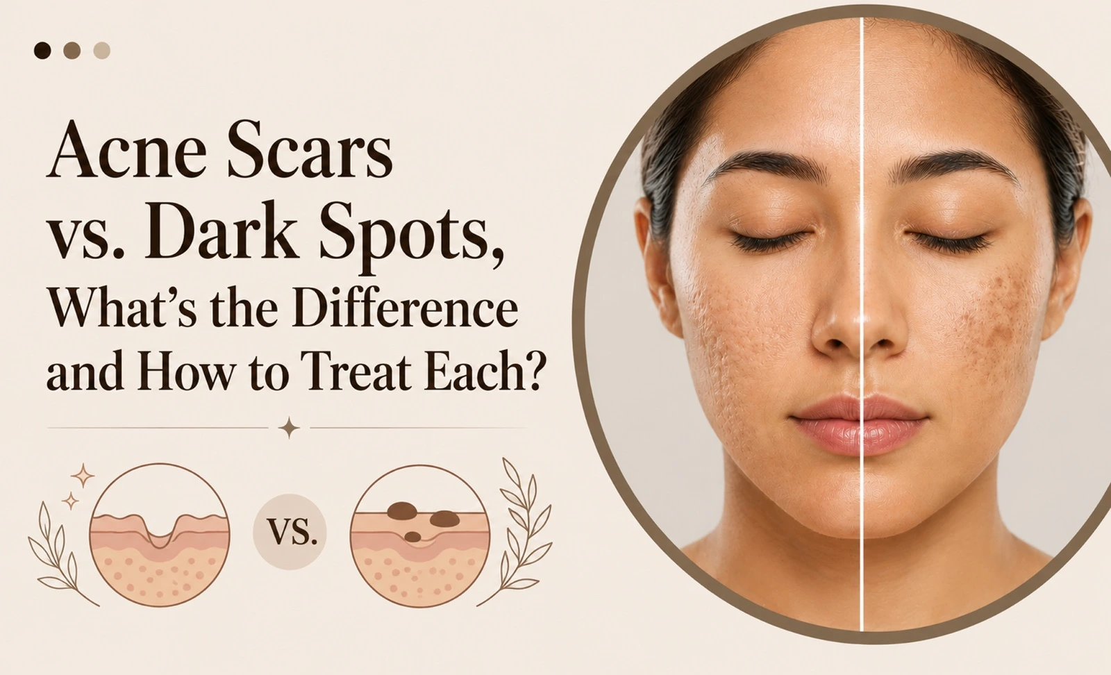 Acne Scars vs. Dark Spots